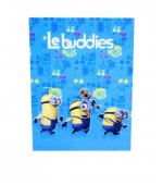 Álbum Azul Le Buddies 20 Folhas: Minions- Meu Malvado Favorito